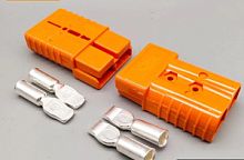 Разъем Anderson 350A оранжевый (Контакты:сечение провода до 132мм2) для подключения АКБ к ИБП и пр.