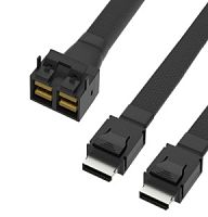Кабель Mini SAS HD (SFF8643-8i) to 2x Oculink (SFF8611-4i) 0.8м