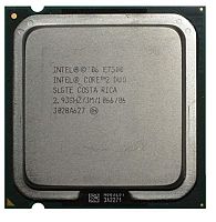 Процессор Intel Core2 Duo E7500 (2С/2T,3M Cache, 2.93 GHz, 1066 MHz FSB,65W) s775 Mark:1874/1203