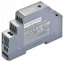 Блок питания на DIN-рейку AC-DC (12V / 1.25A / 15W) Mean Well (HDR-15-12)