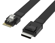 Кабель Oculink (SFF8611-4i) to Slim SAS (SFF8654-4i) 0.8м.