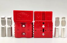 Разъем Anderson 120A красный для подключения АКБ к ИБП и пр.