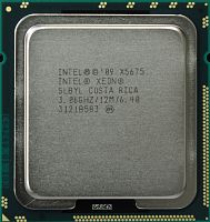 Процессор Intel Xeon X5675 (6C/12T, 3.06/3.46 GHz,12MB, 6.40 GT/sQPI,95W) s1366 PCMARK:8479/1402