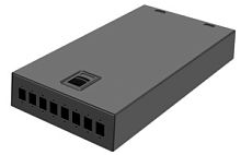 Шкаф кроссовый оптический настенный 8SC / 16LC, до 24 КДЗС, чёрный