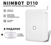 Мини-принтер термо маркировочный NIIMBOT D110 (первый запуск с VPN)