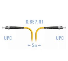 Патч-корд оптический ST-ST UPС SM Simplex 5 м. 