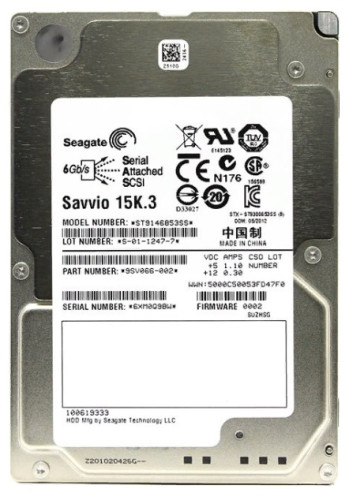 Жесткий диск 2.5" 147Gb Seagate ST9146853SS 15K, 64Mb, 6G, SAS
