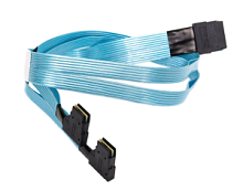 Кабель HP SAS (DWide) to 2x Mini SAS (SFF8087) угол в бок 90гр. 0.8м 
