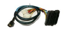 Кабель SAS SFF8643 to 4xSFF8482+Power Molex 5.25" 1m SAS 3.0 12G