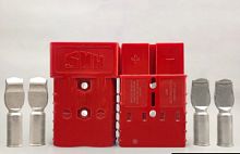 Разъем Anderson 350A красный (Контакты:сечение провода до 132мм2) для подключения АКБ к ИБП и пр.