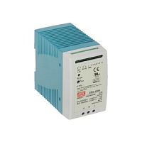 Блок питания (ИБП) на DIN-рейку AC-DC (13.8V / 2.5/4.5A / 34/62W) Mean Well (DRC-100A)