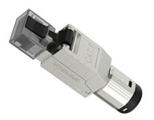 Коннектор RJ45/8P8C под витую пару, Кат.7 10GB KJ19-C7 (экранированный) безинструментальный 