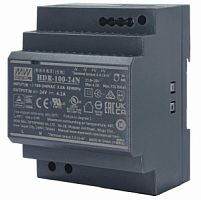 Блок питания на DIN-рейку AC-DC (24V / 4.2A / 100W) Mean Well (HDR-100-24N)