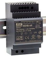 Блок питания на DIN-рейку, 48В,1,25А, 60Вт MeanWell HDR-60-48