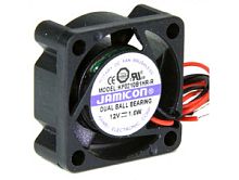 Вентилятор 25x25x10мм DC (12V / 0.13A / 1.6W), 2 Wire, 13Krpm JAMICON (KF0210B1HR-R) подшипник