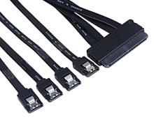 Кабель SAS (SFF8484) to 4x (SATA) 0.5м