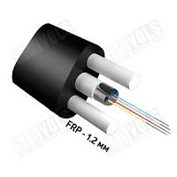 Кабель оптический подвесной плоский 4 волокна G.652D, 2x1.2мм, 1.5kH, SIBVOLS C-065