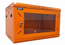 Шкаф 19" 6U SIT-WM062OG телекоммуникационный настенный размеры(ШхГхВ) 600*450*368мм, оранжевый