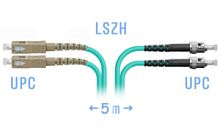 Оптический патч-корд SC-ST UPC/UPC МM OM3 Duplex 3мм --5м