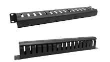 Кабельный организатор 1U SIT-ORG01-PN с крышкой (металл) (с крепежом)