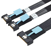 Кабель MCIO (SFF1016-8i) to 2x MCIO (SFF1016-4i) 0.8м NVME