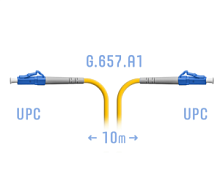 Патч-корд оптический LC-LC UPC/UPC SM Simplex 3мм --10м