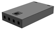 Шкаф кроссовый оптический настенный 4SC / 8LC, до 12 КДЗС, чёрный