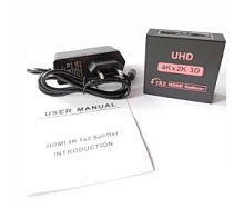 Разветвитель HDMI / Сплиттер 1 на 2 порта 4К 3D 1 шт.