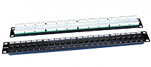 Патч-панель Hyperline PP3-19-24-8P8C-C5E-110D 19", 1U, 24 порта RJ-45, cat5e, Dual IDC, цвет черный