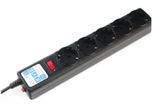 Сетевой фильтр 1,9 м. Power Cube SPG5-C2, 5 розеток с заземлением, 10А/2,2кВт, Сечение провода: 3*0.