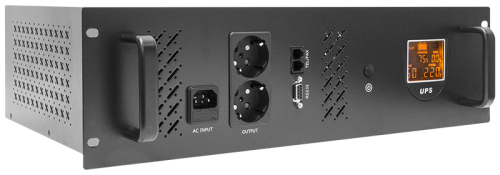 ИБП SNR-UPS-LIR M-1000 Rackmount 3U, Line-Interactive, 1000 VA, LCD(размеры 135x480x350мм)