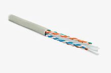 Кабель СКО U/UTP 4 пары, Кат.6, AWG23 одножил., BC (CU), внутренний, серый, PVC 305м (0,54)