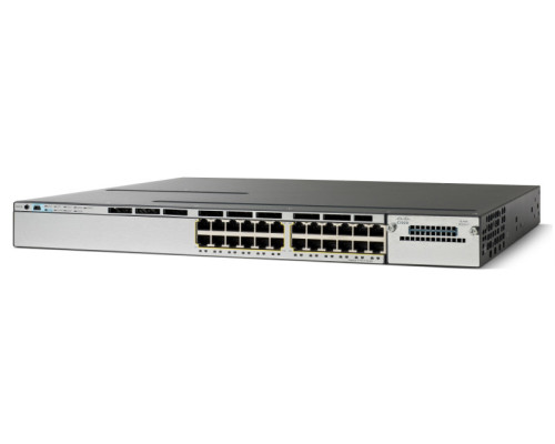 Коммутатор Cisco Catalyst WS-C3750X-24P-S L3, 24x1GE PoE 802.3at, 2x10G(Option),2x PSU Hot-Swap