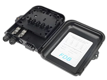 Шкаф кроссовый оптический IP66 уличный 8SC / 16LC, чёрный