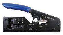 Инструмент VCE GJ671BL обжимной, совместим с коннекторами: RJ11/RJ12/RJ45 CAT5E/6/6A/7