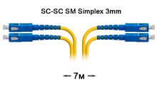 Патч-корд оптический SC-SC UPC/UPC SM Duplex 3мм --7м