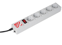 Сетевой фильтр 3 м. Power Cube SPG-B-10, 5 розеток с заземлением, 10А/2,2кВт, Сечение провода: 3*0.