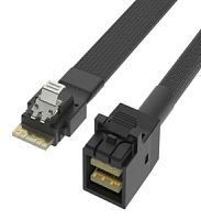 Кабель Slim SAS (SFF8654-4i) to Mini SAS HD (SFF8643) 0.8м NVME