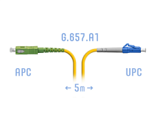Патч-корд оптический LC-SC UPC/APC SM Simplex 3мм --5м