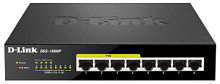 Коммутатор неуправляемый D-LINK DGS-1008P/E1A 8-и портовый(4x1G PoE, 4x1G) PoE 80W