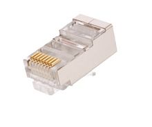 Коннектор NETLAN RJ45/8P8C под витую пару, Кат.5e экранированный 100шт