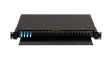 Оптический кросс NIKOMAX 19" Premium Line, 1U, укомплектованный на 8 портов LC (4 двойных LC)