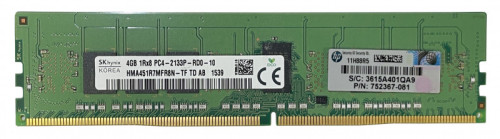 Модуль памяти DDR-4 REG 4Gb PC4-17000P-R 1Rx8 (2133MHZ) HPE original SmartMemory P/N:752367-081