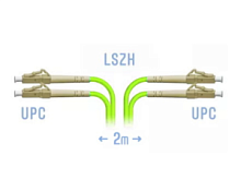 Патч-корд оптический LC-LC UPC/UPC MM Duplex 2 метра OM5, LSZH