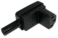 Разъем C13 250V 10А разборный (угловой) Разъем C13 250V 10А разборный (угловой)