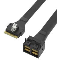 Кабель Slim SAS (SFF8654-8i) to Mini SAS HD (SFF8643-8i) 1м NVME