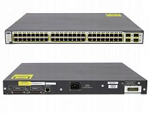 Коммутатор Cisco Catalyst WS-C3750-48PS-E Layer 3, 48 порта 10/100BaseT(PoE). +4 SFP 1Gbit 
