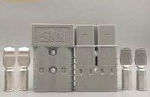 Разъем Anderson 350A cерый (Контакты:сечение провода до 132мм2) для подключения АКБ к ИБП и пр.