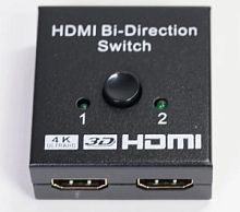Переключатель HDMI на 2 порта 4K двунаправленный Switch 4Kx2K