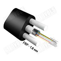 Кабель оптический подвесной плоский 8 волокон G.652D, 2x1.8мм, 3.5kH, SIBVOLS C-056